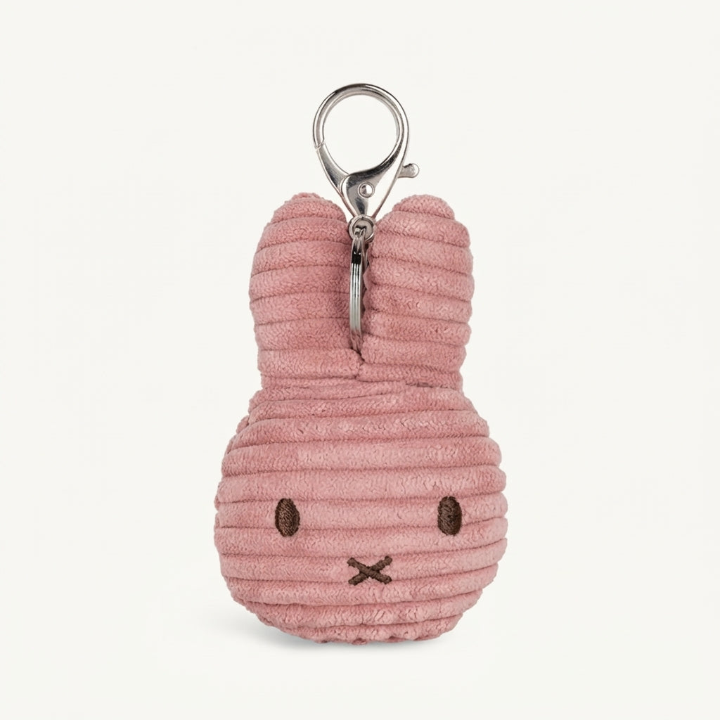 Miffy Flat Keychain Corduroy ECO Dusty Rose