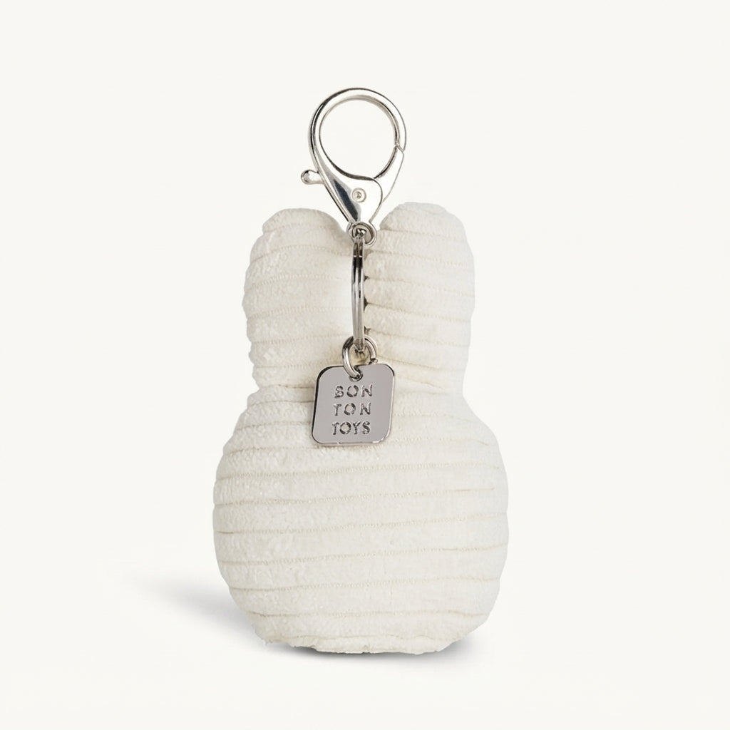 Miffy Flat Keychain Corduroy ECO White