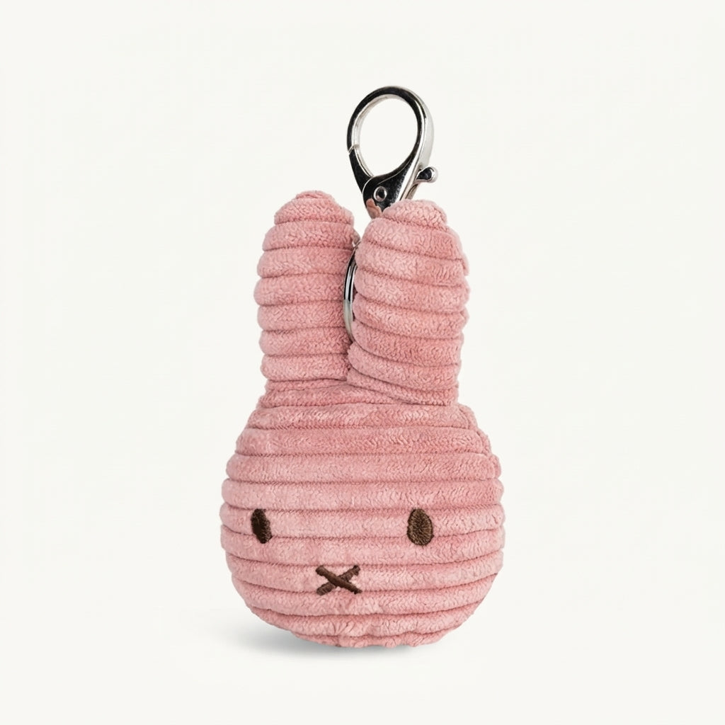 Miffy Flat Keychain Corduroy ECO Dusty Rose