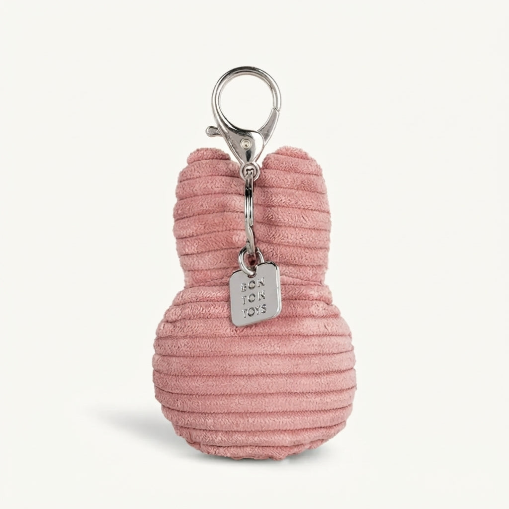 Miffy Flat Keychain Corduroy ECO Dusty Rose