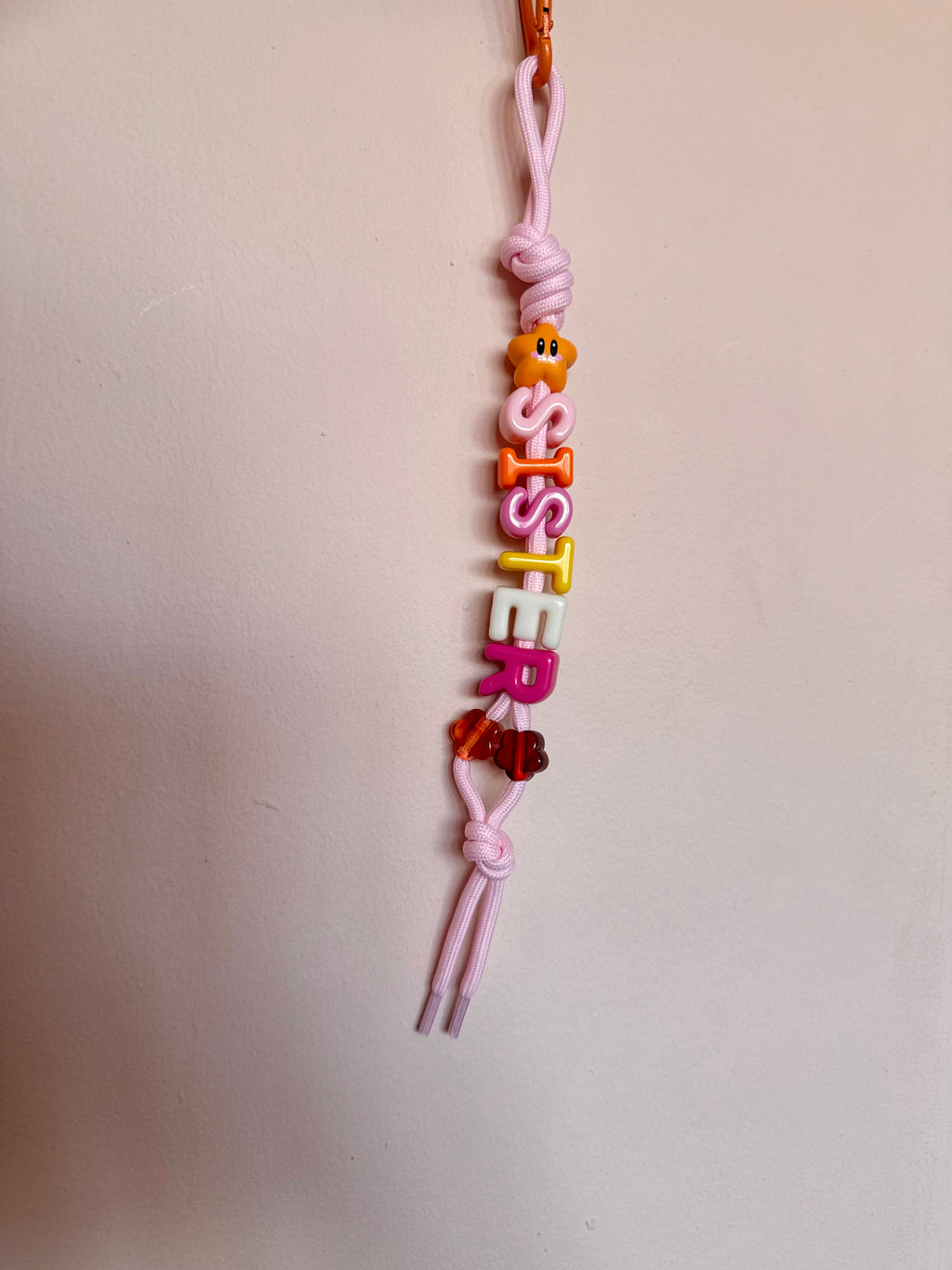 DAZED JOY Orange+Pink Sister Keychain