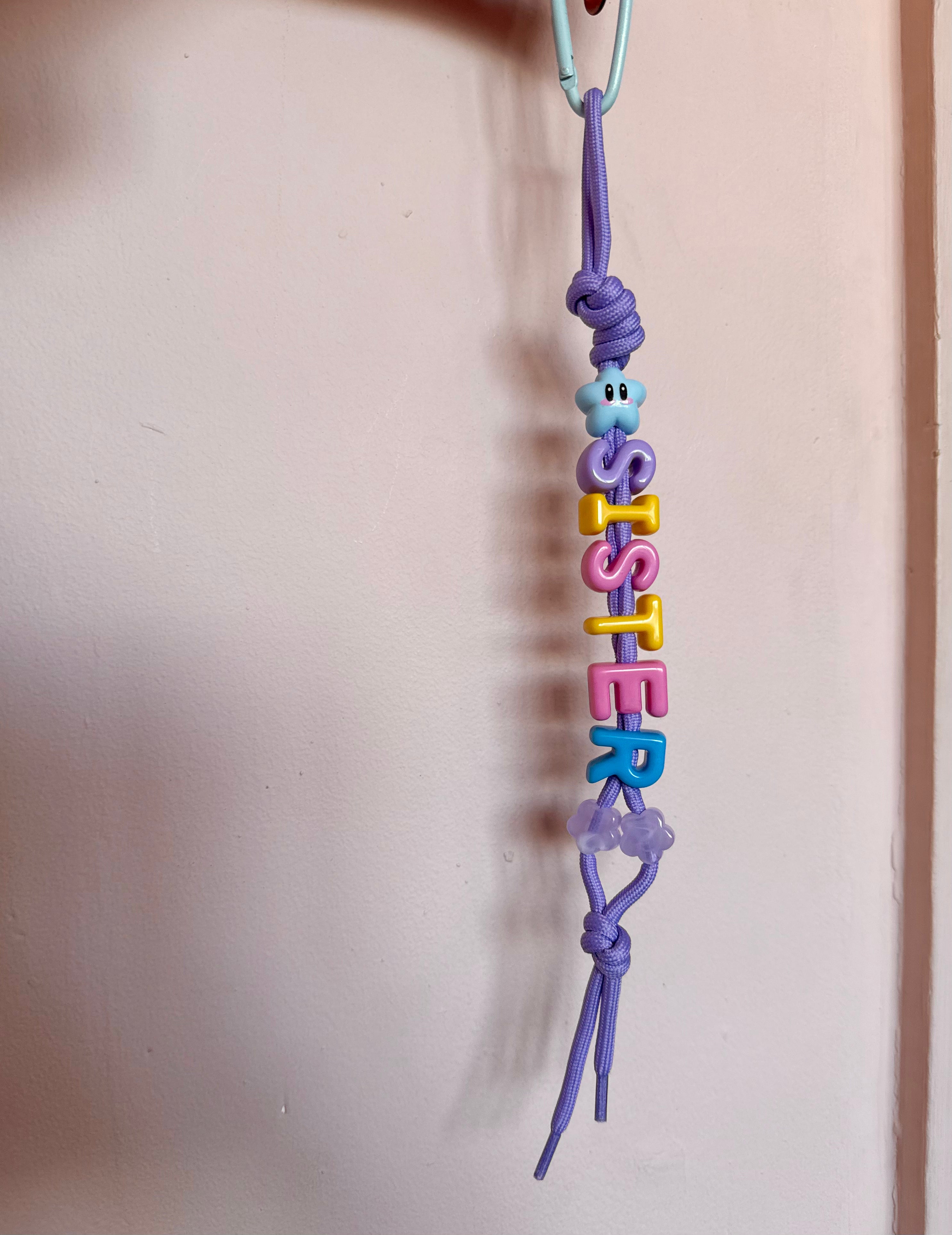 DAZED JOY Blue+Purple Sister Keychain