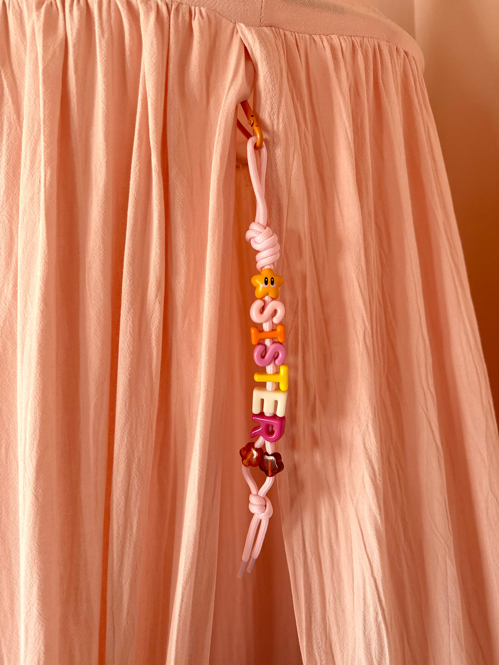 DAZED JOY Orange+Pink Sister Keychain