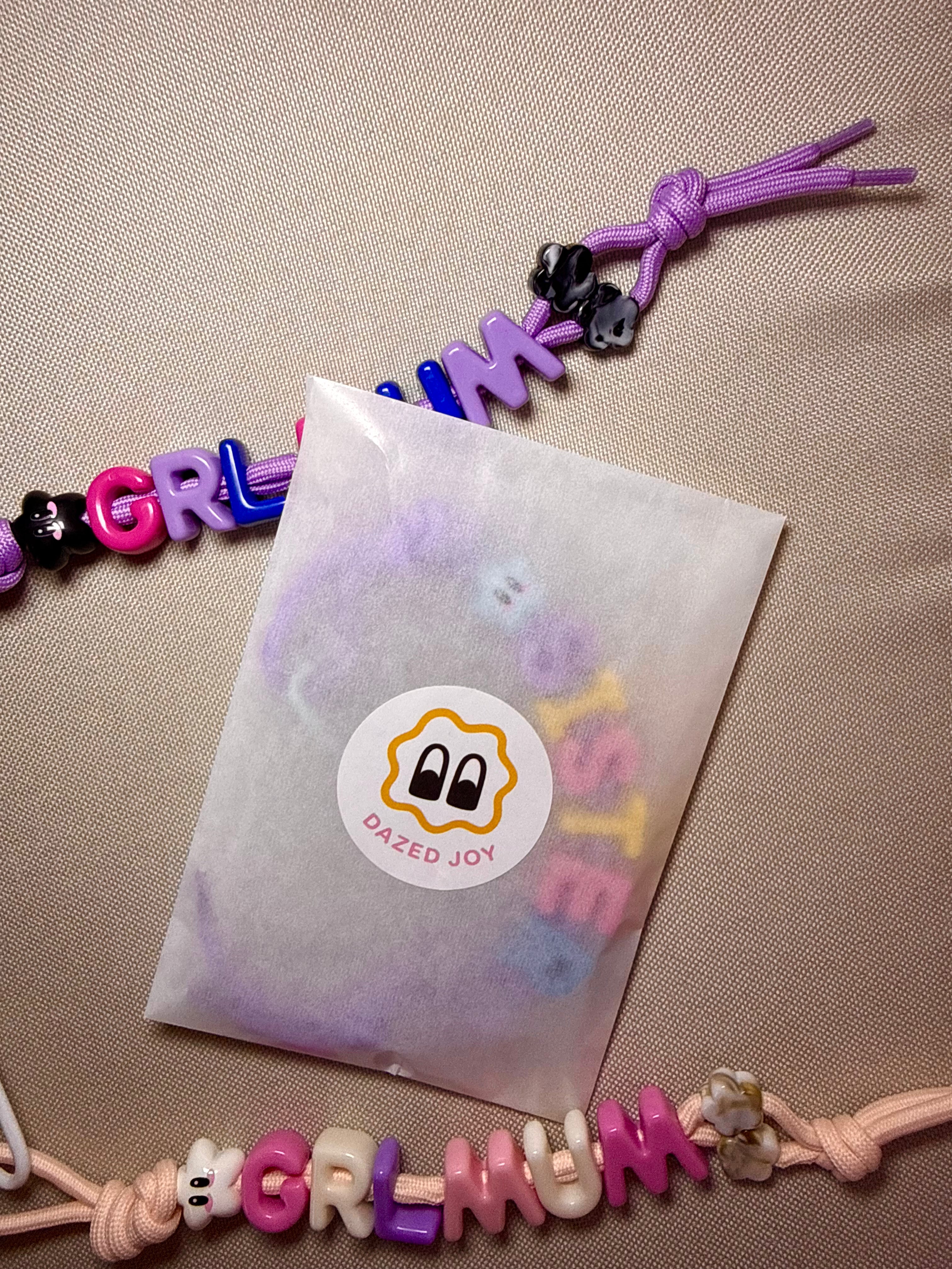 DAZED JOY Yellow+Blue Boy Mum Keychain