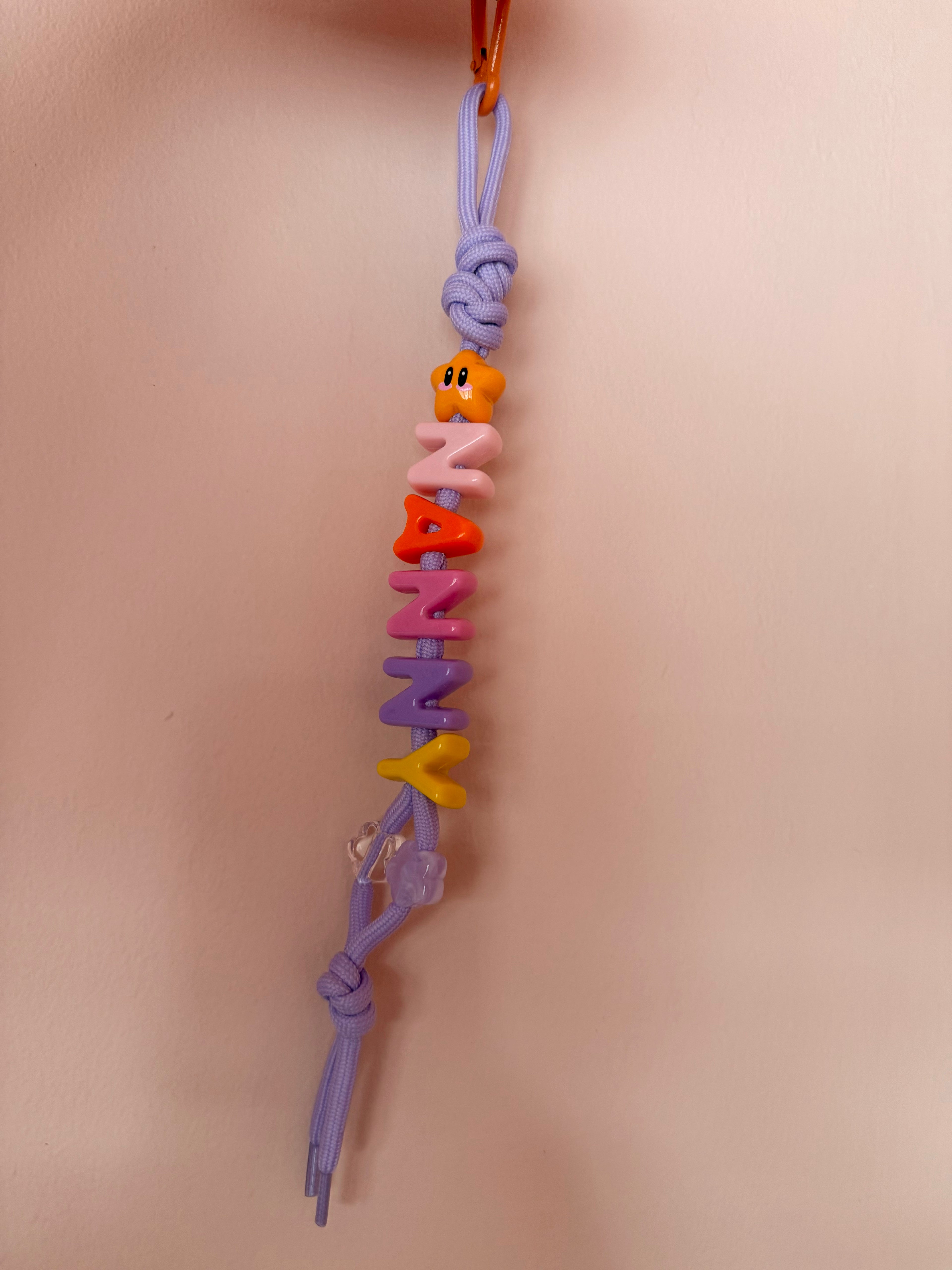 DAZED JOY Orange+Purple Nanny Keychain