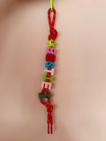 DAZED JOY Green+Red Bestie Keychain
