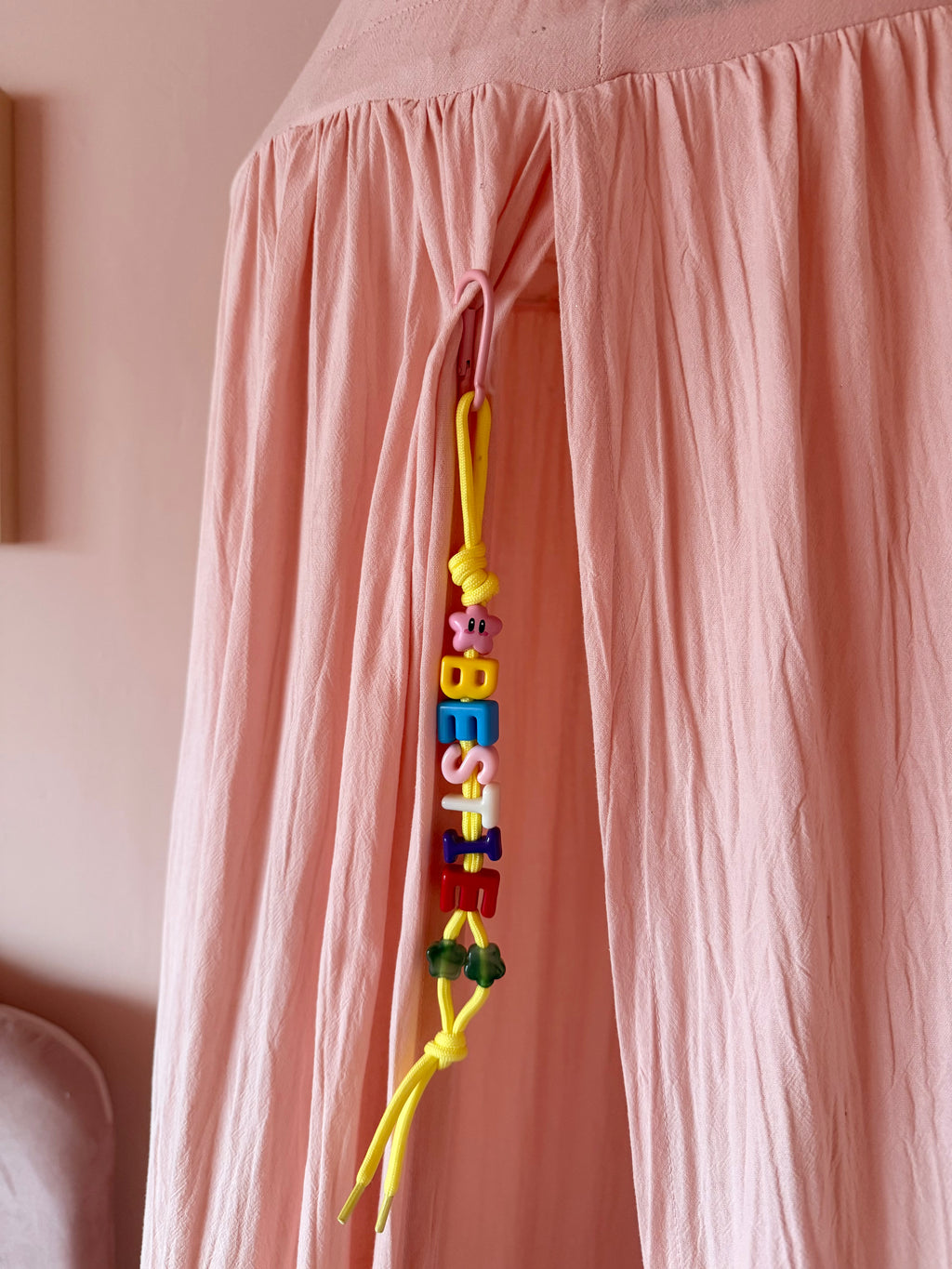 DAZED JOY Pink+Yellow Bestie Keychain