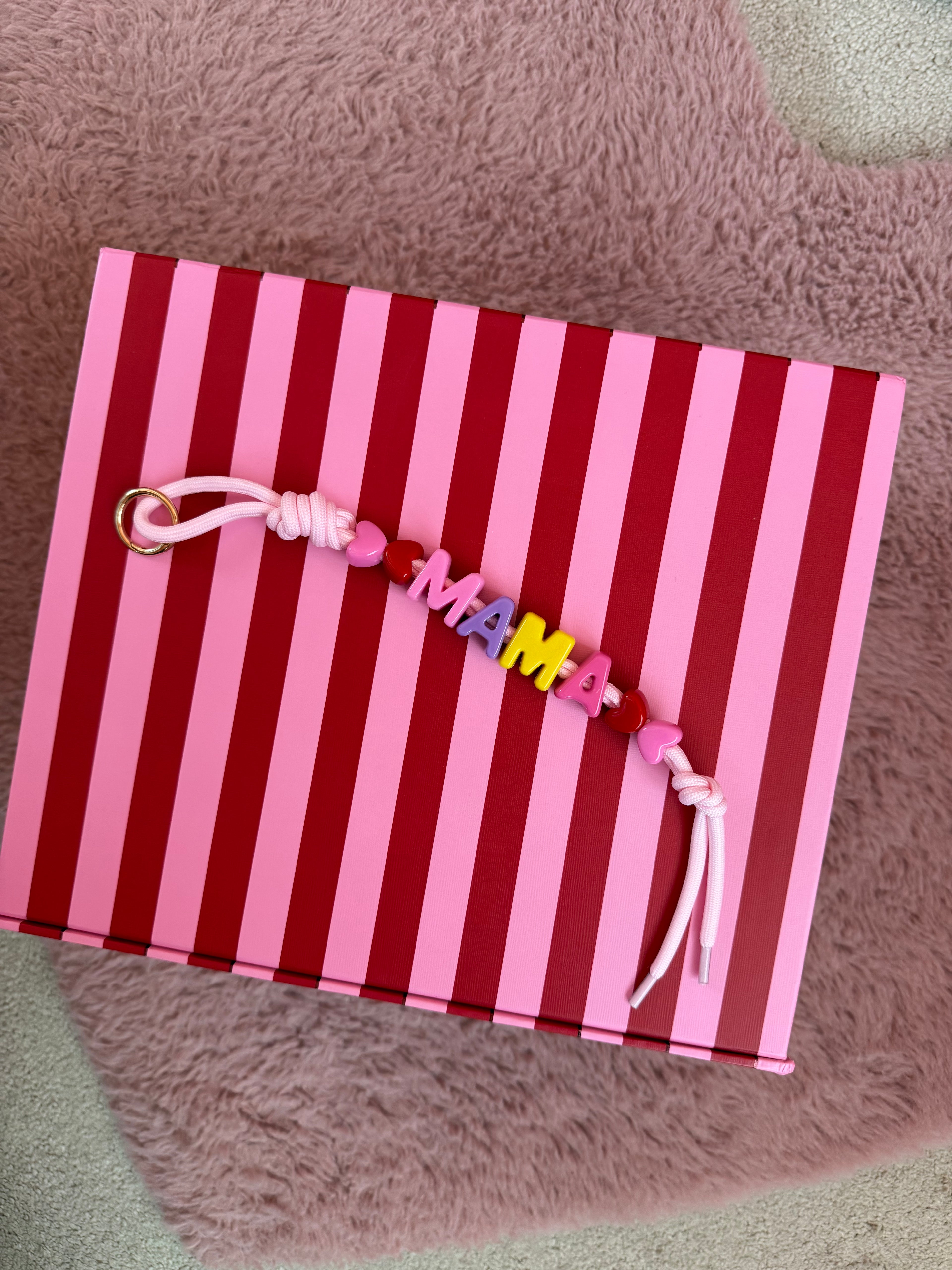 DAZED JOY Light Pink Mama Keychain
