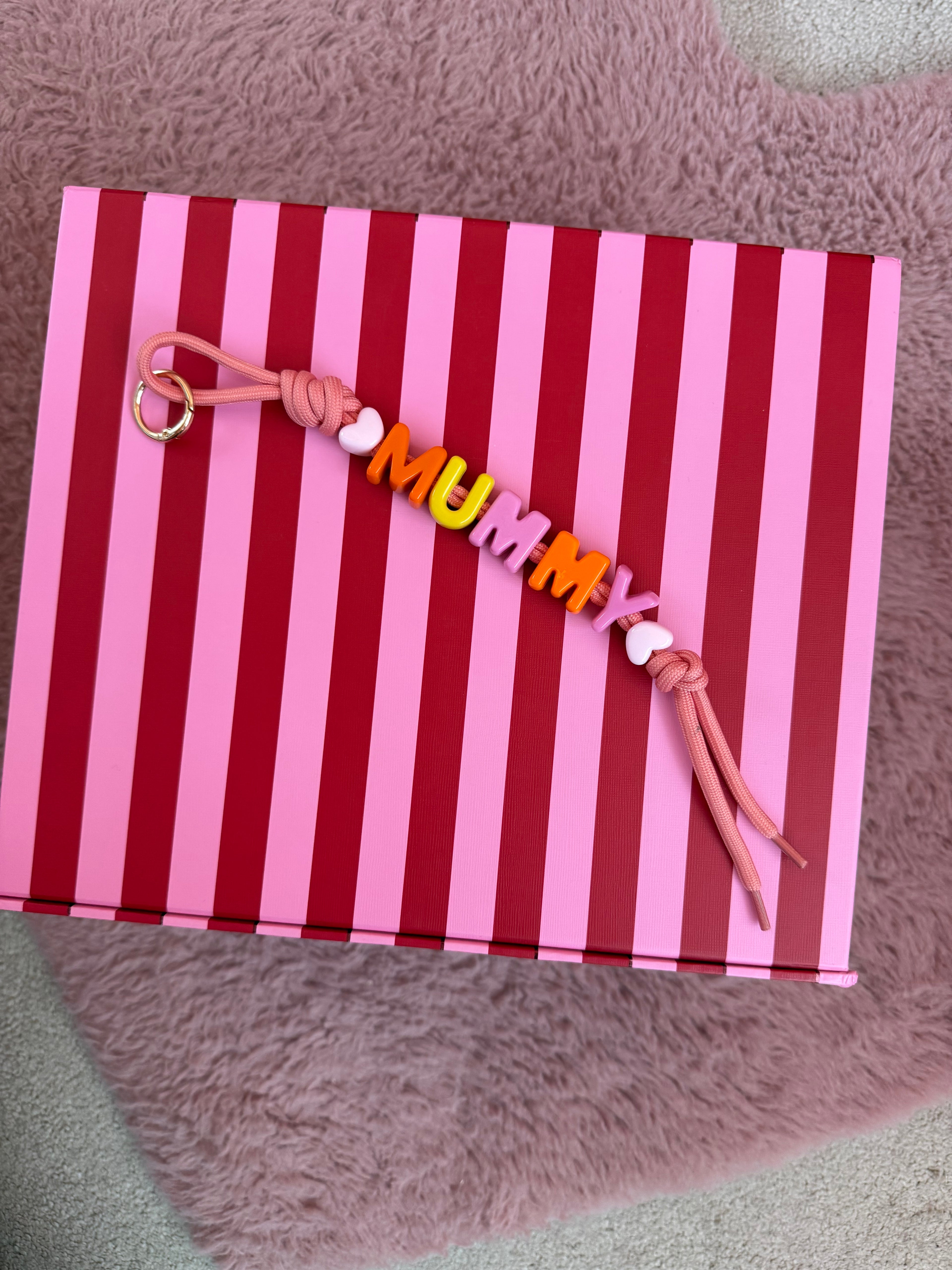 DAZED JOY Orange+Pink Mummy Keychain