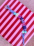 DAZED JOY Blue+White Boy Mum Keychain