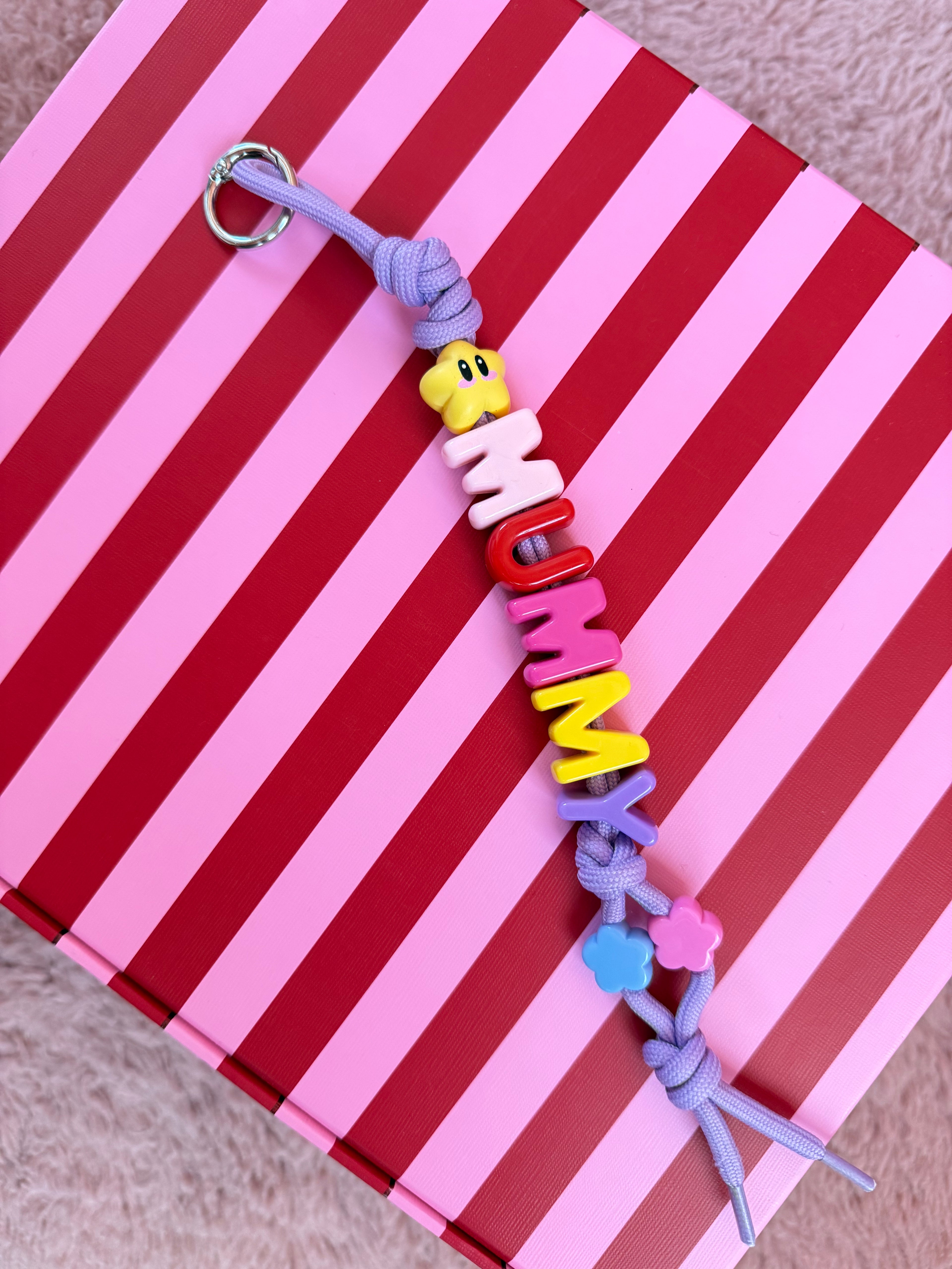 DAZED JOY Purple+Yellow Mummy Keychain