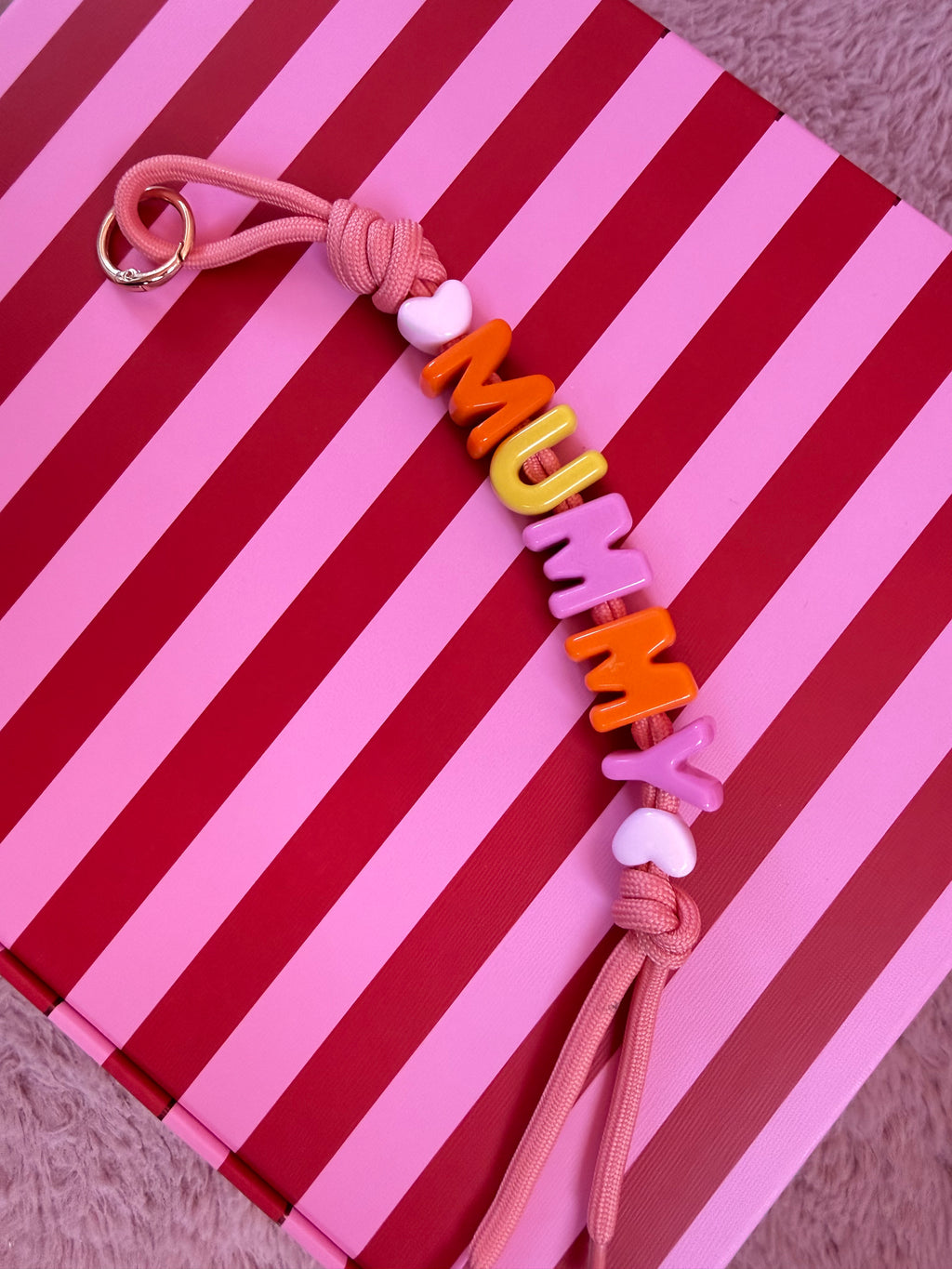 DAZED JOY Orange+Pink Mummy Keychain