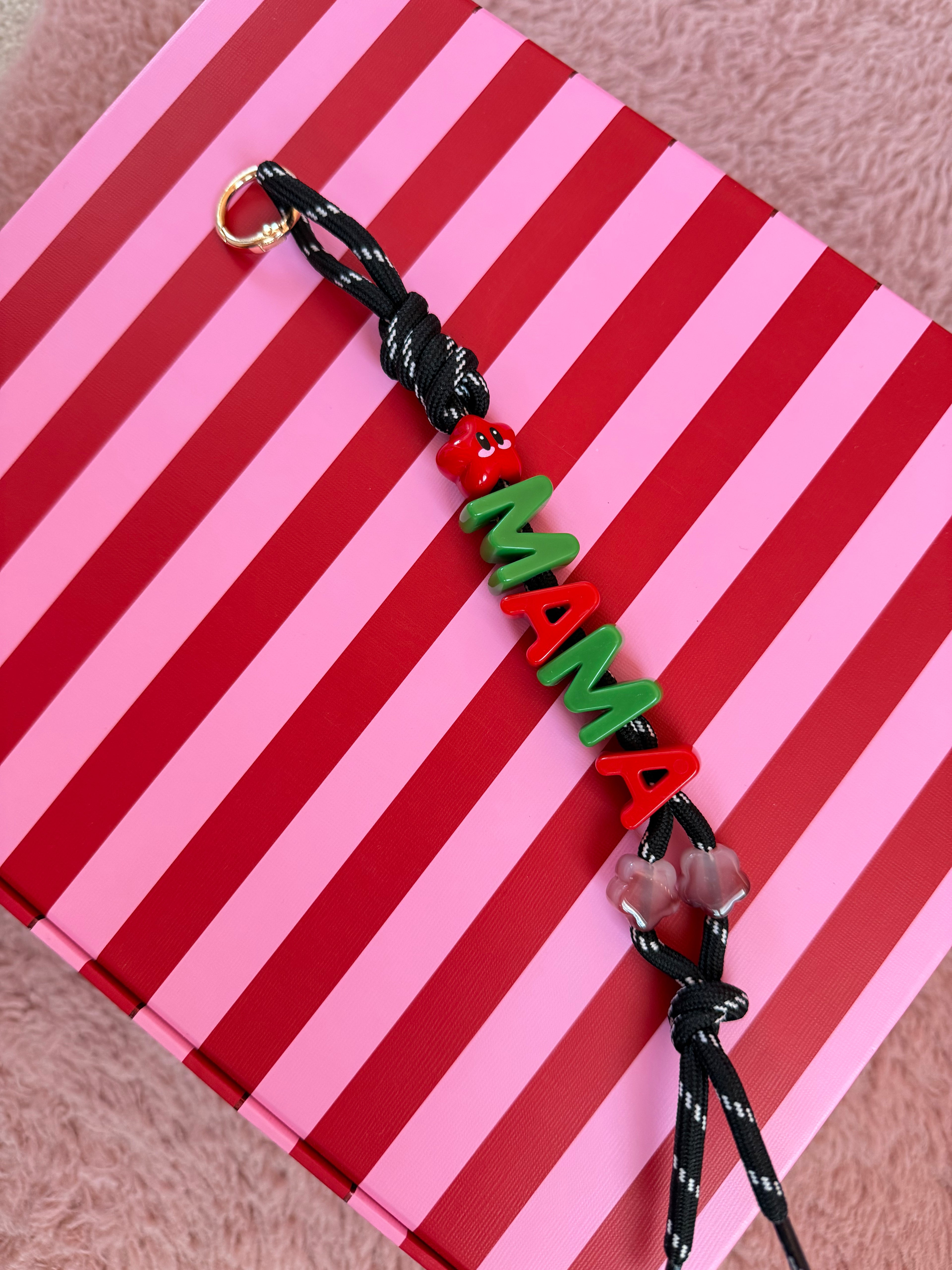 DAZED JOY Green+Red Mama Keychain