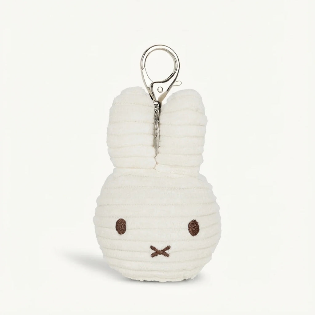 Miffy Flat Keychain Corduroy ECO White