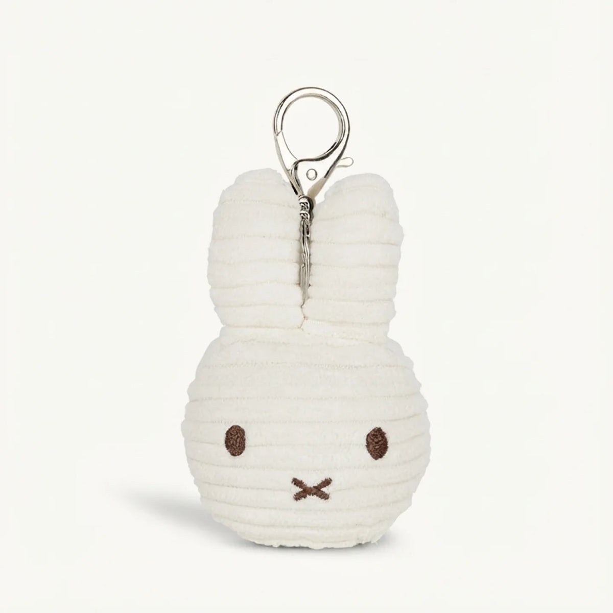 Miffy Flat Keychain Corduroy ECO White