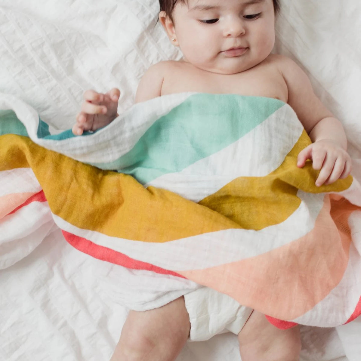 Clementine Kids Rainbow Swaddle